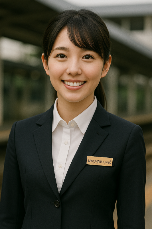 総武線・幕張本郷駅（まくはりほんごう）駅長　花咲 結（はなさき ゆい）