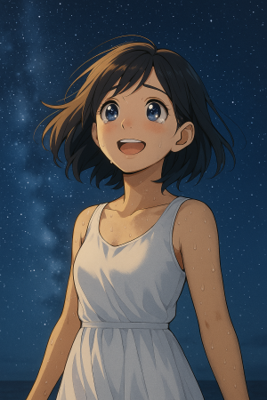 満天の星空に感動