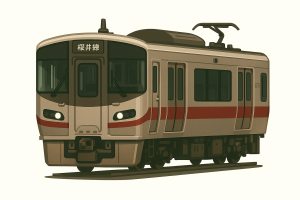 227系1000番台（奈良色・赤帯）
